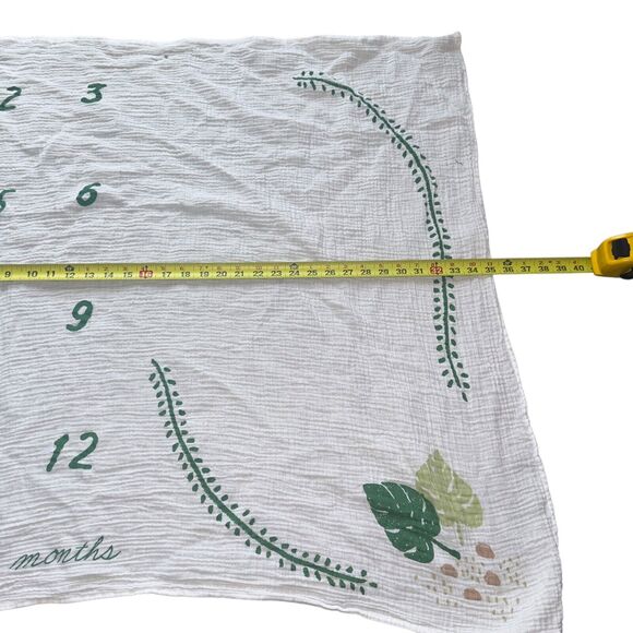 CR Gibson Baby Monthly Milestone Blanket Muslin 100% Cotton - Picture 13 of 13